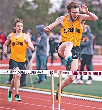 Lakeland Union’s Travis Gee hurdled his way into Superior athletics