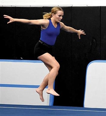 Lakeland gymnasts practice floor and vault