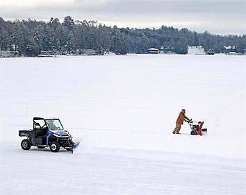 A lot of snow to plow and blow at the Bowl