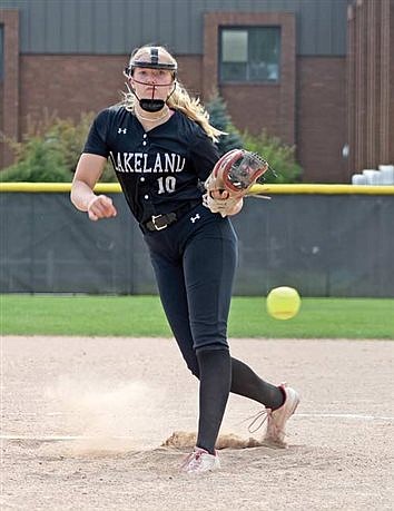 Lakeland softball opens playoffs with shutout
