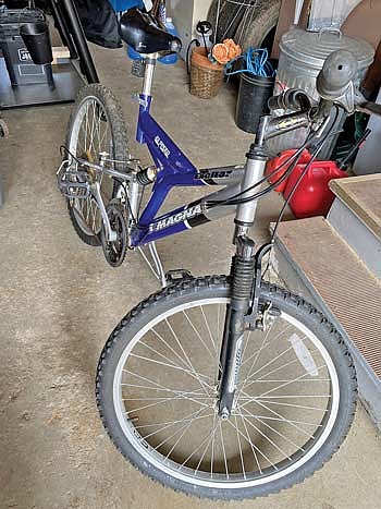 I am looking forward to getting back into biking and spending more time outdoors. I just picked up this used bike for an insanely cheap price, and away I go! (Photo by Beckie Gaskill/Lakeland Times)