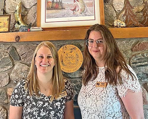 Executive director assistant Amanda Chartrand, left, and executive director Mary Jones were recently hired to lead the Boulder Junction Chamber of Commerce. (Photo by Trevor Greene/Lakeland Times)