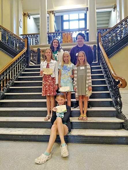 A group of Oneida County 4-H members spoke about their participation in 4-H during the August 2023 Conservation and UW-Extension Committee meeting at the Oneida County Courthouse in Rhinelander. (Submitted photo)