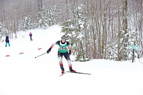 In this Jan. 22, 2023 file photo, Elsa Shockley takes part in the Hodag Challenge at Cedric A. Vig Outdoor Classroom in Rhinelander. Shockley will be one of the top skiers for the girls’ team. (Photo by Bob Mainhardt for the River News)