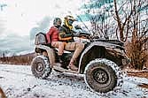 The DNR urges ATV/UTV riders to be careful operating in winter conditions. (Contributed photograph)