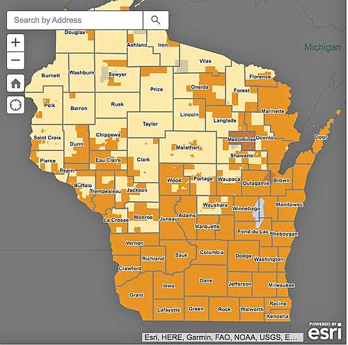 The darker locations on the map show where EAB has been confirmed in the state. (Contributed image)