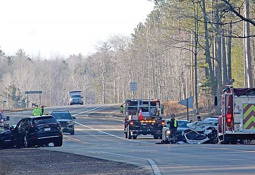 A fatal two-vehicle head-on collision occurred at approximately 6 a.m. on U.S. Highway 51 near South Blue Lake Road on Thursday, Feb. 22, in Hazelhurst. (Photo by Trevor Greene/Lakeland Times)