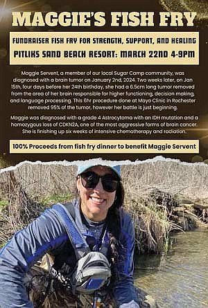 Pitlik’s Sand Beach Resort will host a fundraiser for “strength, support and healing,” from 4 to 9 p.m. March 22 to benefit a local woman fighting brain cancer. (Submitted photo)