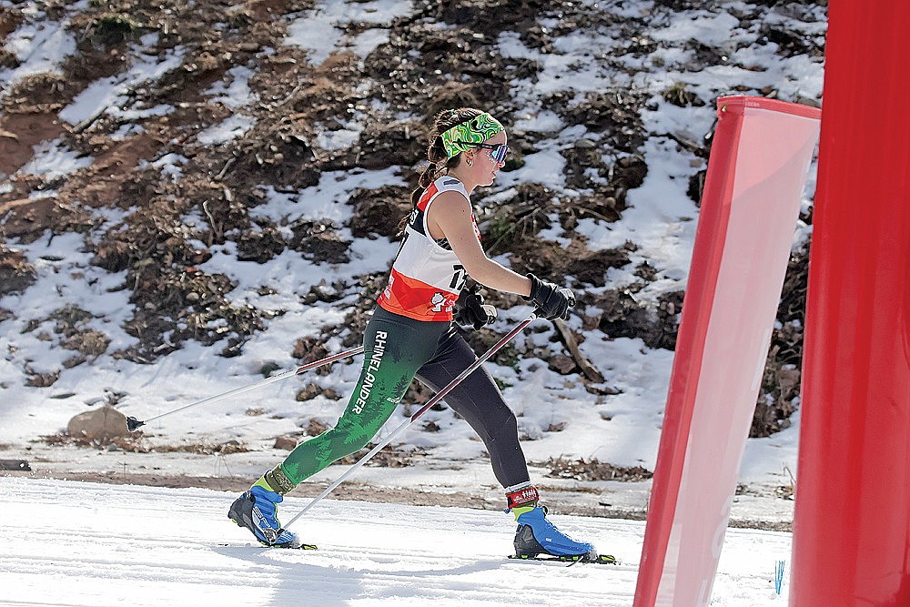 Rhinelander’s Brynn Teter completes a lap during the classic portion of the WNSL state distance championship Nordic ski races in Cable Saturday, March 2. Teter placed 21st on the day, 27th in the state distance race and 30th in the final overall WNSL standings. (Jeremy Mayo/River News)