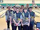 The Lakeland bowling team finished the 2023-24 campaign with a record of 4-6. Pictured, from left, are coach Worm Haling, Ronnie Hilmer, Nick Waller, Cody Harris, Talon Haling, Tyler Fadroski, coach John Huber and Talan Pockat. (Contributed photograph)
