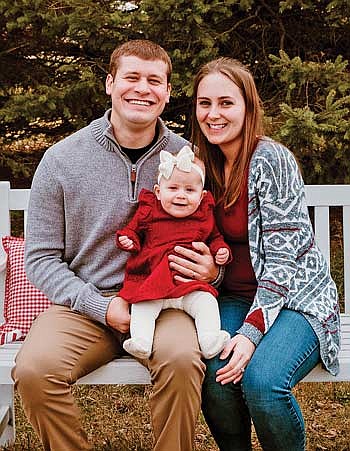 Nicolet alumni Bobbi Jo Schauer, a nurse practitioner, and Trevor Marvin, a mechanical engineer, pictured with their daughter Remi, say they are proud to have started their college educations at Nicolet College. Alumni Giving Week is April 15-21. (Submitted photo)