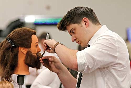Nicolet College cosmetology student Axle Jacobs won a gold medal at the SkillsUSA Competition in Madison. (Submitted photo)
