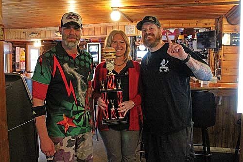 Pictured, from left to right, are Pickles co-owner Justin Koshak, Wisconsin Beef Council Executive Director Tammy Vaassen, and Pickles co-owner Dan Linscott (aka, "Pickles"). (Submitted photo)