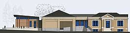 Pictured is a diagram of what the Rhinelander District Library will look like following the completion of a $7 million renovation and expansion project. (Submitted image)