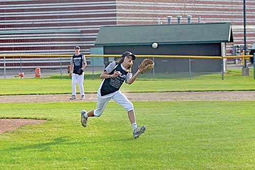 Stanley Torrez catches a pop-up in the first inning against Eagle River Thursday, June 27 at Northland Pines High School in Eagle River. (Photo by Brett LaBore/Lakeland Times)