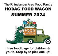 The YMCA of the Northwoods is partnering with the Rhinelander Area Food Pantry, UWExtension Food Wise, and the Rhinelander District Library on a hunger relief effort. The free summer food distribution for youth will take place every Thursday from 3:30 to 6:30 p.m. (Submitted image)