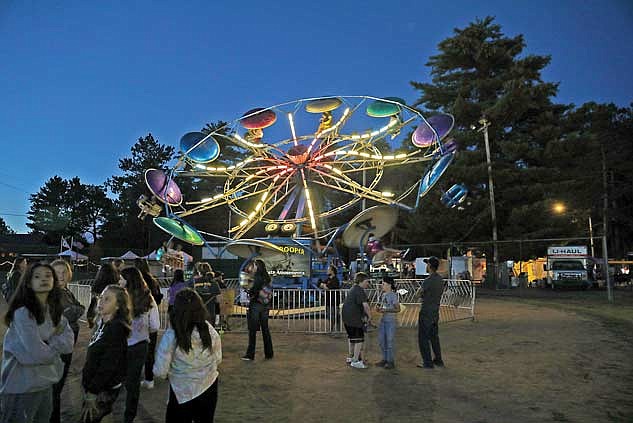 The carnival rides are always a premier attraction at the Oneida County Fair. The 2024 fair opened Thursday evening and will continue through Sunday. (River News file photo)