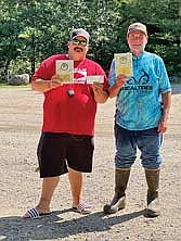 Robin Pester (left) and Gregg Kizewski won the day on Lake Nokomis with 15.92 pounds. (Contributed photograph)