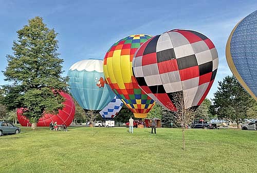 A hot air balloon tethering was conducted at Rhinelander’s Hodag Park on Sunday, Aug. 11. (Contributed photograph)