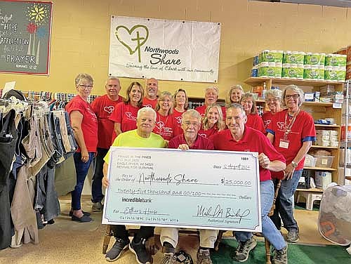 Praise In The Pines Inc. held a Christian music festival in Eagle River on July 21. Profits from ticket sales were donated to Esther’s House, a transitional house located in Three Lakes, as a main beneficiary. (Submitted photo)