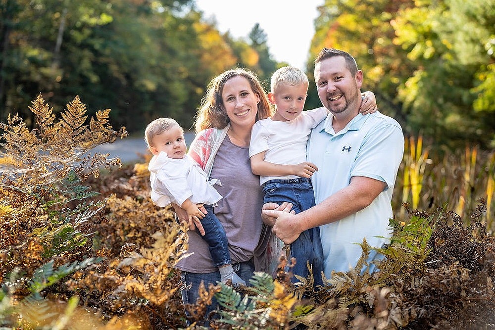 This submitted photo shows the Klaas family. Holly Klaas, second from left, was recently diagnosed with Stage 1 breast cancer. The family will be the recipient of donations raised during the RHS volleyball and RHS HOSA chapter Pink Out game Thursday, Oct. 3 at the Jim Miazga Community Gymnasium. (School District of Rhinelander/Submitted)