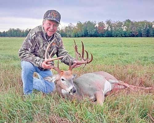 Solberg pictured with a 12-point whitetail buck he harvested at the start of the bow season this year. While it’s not the biggest buck Solberg has shot during bow season, it was the biggest he’s taken with a crossbow. (Contributed photograph)