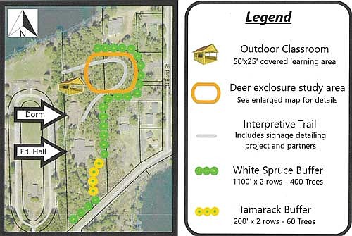 Trees for Tomorrow is planning to start work on an outdoor classroom in 2025. Funding through Lumberjack RC&D will help with that work. (Contributed image)