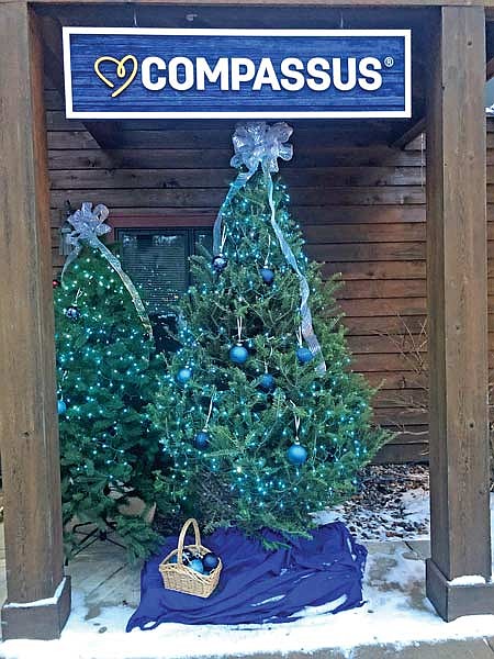 This is the 36th year for the lights to be lit on the Trees of Love at the Compassus offices in Arbor Vitae and Rhinelander. (Submitted photo)