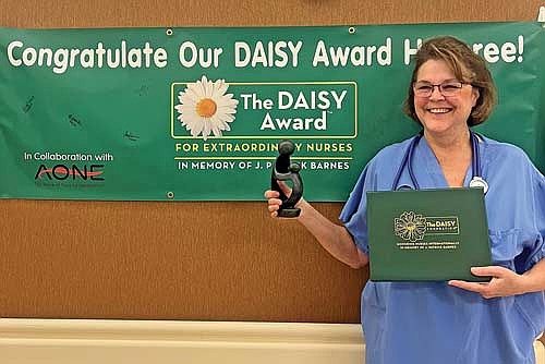 Aspirus Rhinelander Hospital recently honored Holli Denton, RN, with the DAISY Award for Extraordinary Nurses in recognition of her commitment and patient-centered approach to care. Denton works in the hospital’s PACU. (Submitted photo)