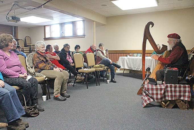 Harpist Jeff Pockat will provide a night of Celtic music from 5:30 to 6:30 March 5 at the Rhinelander District Library. (River News file photo)