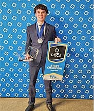 Brody Kowieski, first place personal financial literacy. (Contributed photograph)