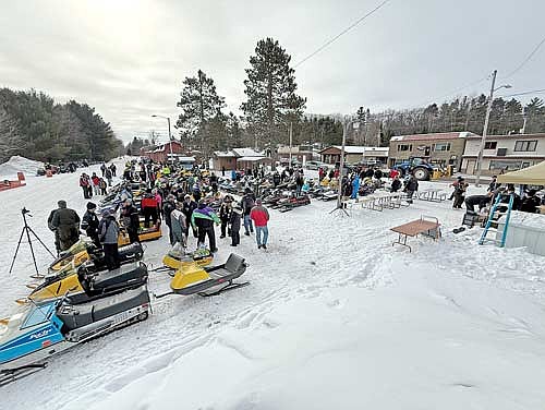 The New-Tom Sno Fleas held its biggest fundraiser of the year, vintage day, in downtown Lake Tomahawk on Saturday, Feb. 22. (Contributed photograph)