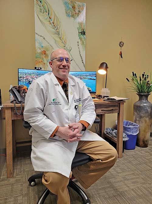 Dr. James Thatcher is the lead physicician at Aspirus Tick-Borne Illness Center in Woodruff. Thatcher hails from Long Island, New York — home of the Montauk Knee, one of America’s earliest documentations of Lyme arthritis. (Photo by Michael Strasburg/Lakeland Times)