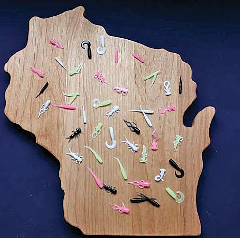The different colors and sizes of panfish baits on the market today can make a crappie angler’s job easier. When live bait is not doing the trick, soft plastics provide a tackle box full of options to “match the hatch.” (Photo by Beckie Gaskill/Lakeland Times)