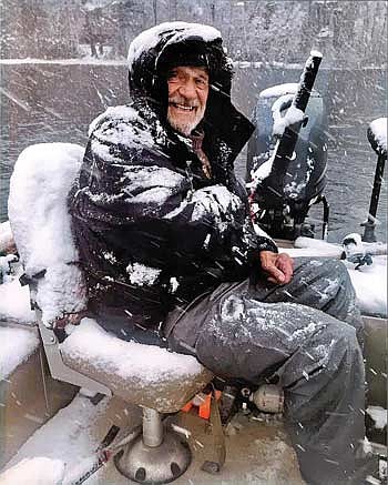 Even in his old age, Van Jolin would fish until the last day of musky season. (Contributed photograph)