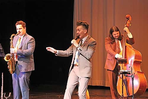 The Secret Agents perform during their concert sponsored by the Lakeland Area Performing Arts Association on Wednesday, Sept. 10, at Lakeland Union High School in Minocqua. (Photo by Kate Reichl/Lakeland Times)