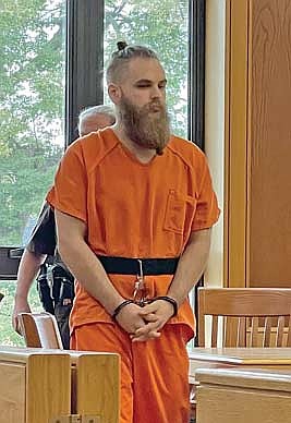 Caleb Meyer appears in Oneida County court on Friday, Oct. 10. (Photo by Brian Jopek/Lakeland Times)
