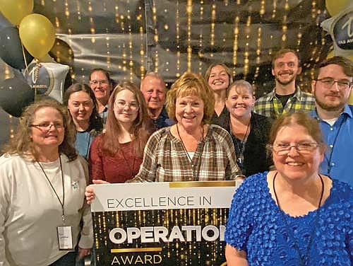 Pictured for Excellence in Operation, from left, are: Kim Gretzlock of Trig’s Smokehouse, Mollie Honeyman of Tula’s Central Kitchen, Jodi Ruck of Trig’s Rhinelander, Sarah Husak of Trig’s Rhinelander, Rich Kyska of Trig’s Minocqua, Sue Aschenbrenner of Trig’s Tomahawk, Grace Bartelt of Trig’s Rhinelander, Rosie Schultz of Trig’s Tomahawk, Allen Rank of Village Market, Theresa Jensen of Trig’s Eagle River, and Logan Kroll of Ace Hardware Rhinelander. Not pictured: Lis Frivas of Trig’s Support Center and Marla Nyman of Trig’s Eagle River. (Contributed photograph)