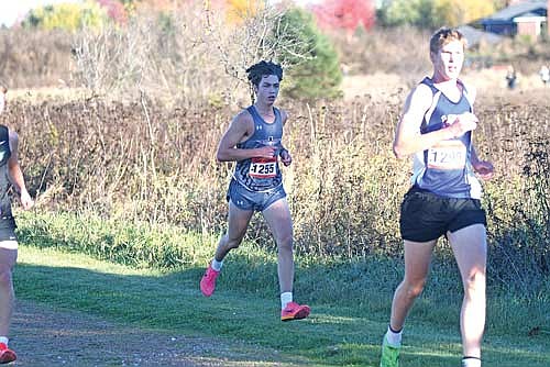 Parker McKinney runs in a WIAA Division 2 sectional meet Friday, Oct. 24 at Merrill Area Recreation Complex. Saturday’s state meet will be the third in McKinney’s career. (Photo by Brett LaBore/Lakeland Times)