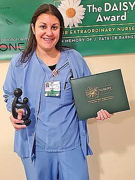 Aspirus Rhinelander Hospital recently honored Kelcie LaChapelle, RN, with the DAISY Award for Extraordinary Nurses in recognition of her commitment and patient-centered approach to care. (Contributed photograph)