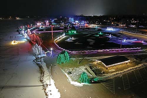 The Lights of the Northwoods open in Rhinelander’s Hodag Park Monday, Dec. 1. (File photo)