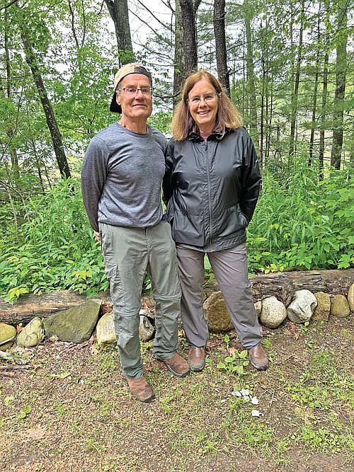 Brian and Jean Ciske received one of two Vilas County Lakes and Rivers Association Blue Heron Stewardship Awards. (Contributed photograph)