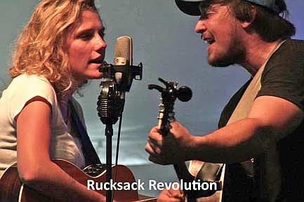 Rucksack Revolution, featuring Adam Greueul and Sarah Vos, will perform at the Campanile Center for the Arts in Minocqua on Feb. 7. (Contributed photograph)