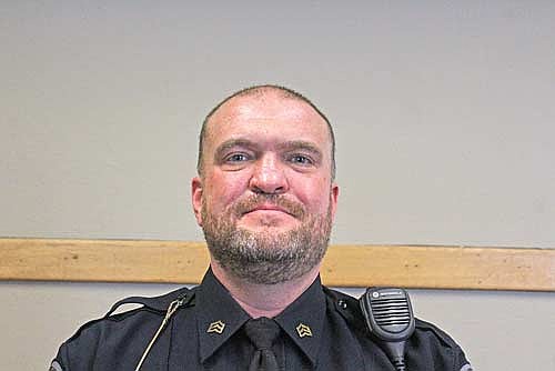 After serving nearly 19 years with the Rhinelander Police Department, Chad Brown was selected as the RPD’s new police captain at last Thursday’s meeting of the Rhinelander Police and Fire Commission. (Photo by Ardith Carlton/River News)