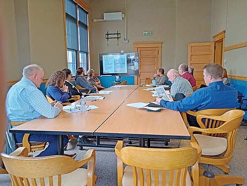 The City of Rhinelander’s Joint Review Board convened Tuesday, March 3 to hear details on the proposed TID 13 district. (Photo by Ardith Carlton/River News)