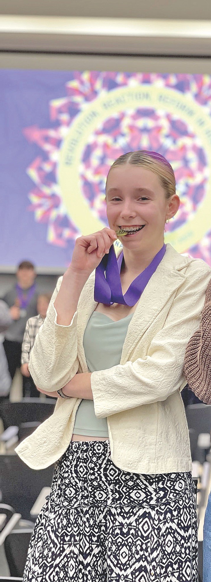 After winning at the local, regional, and state levels, Amelia Lindgren, 14, of Rhinelander will compete June 14-18 in the National History Day competition near Washington, D.C. (Contributed photograph)