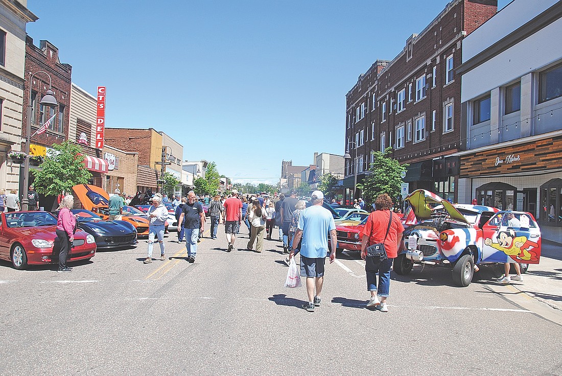 Thousands of people attended the 29th Rhinelander car show in downtown Rhinelander on June 13. (Photo by Brian Jopek/Lakeland Times)