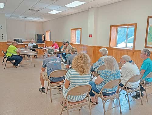 Residents from Mirror View Lane and its vicinity were on hand with a request at the Pelican town board meeting on Monday, July 27. (Photo by Ardith Carlton/River News)