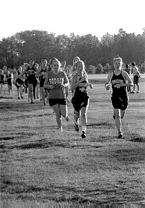 THS runners set the pace for four top-ten finishes Tuesday. Hodag Ainsley Cray (left) finished 3rd overall to pace Rhinelander. (Submitted photo)