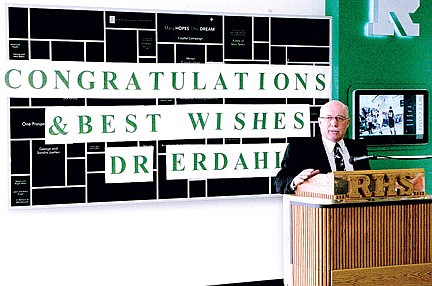 Board members, school officials, bid farewell to retiring superintendent